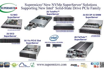 New NVMe Server Solutions for New Intel® Solid-State Drive PCIe Family